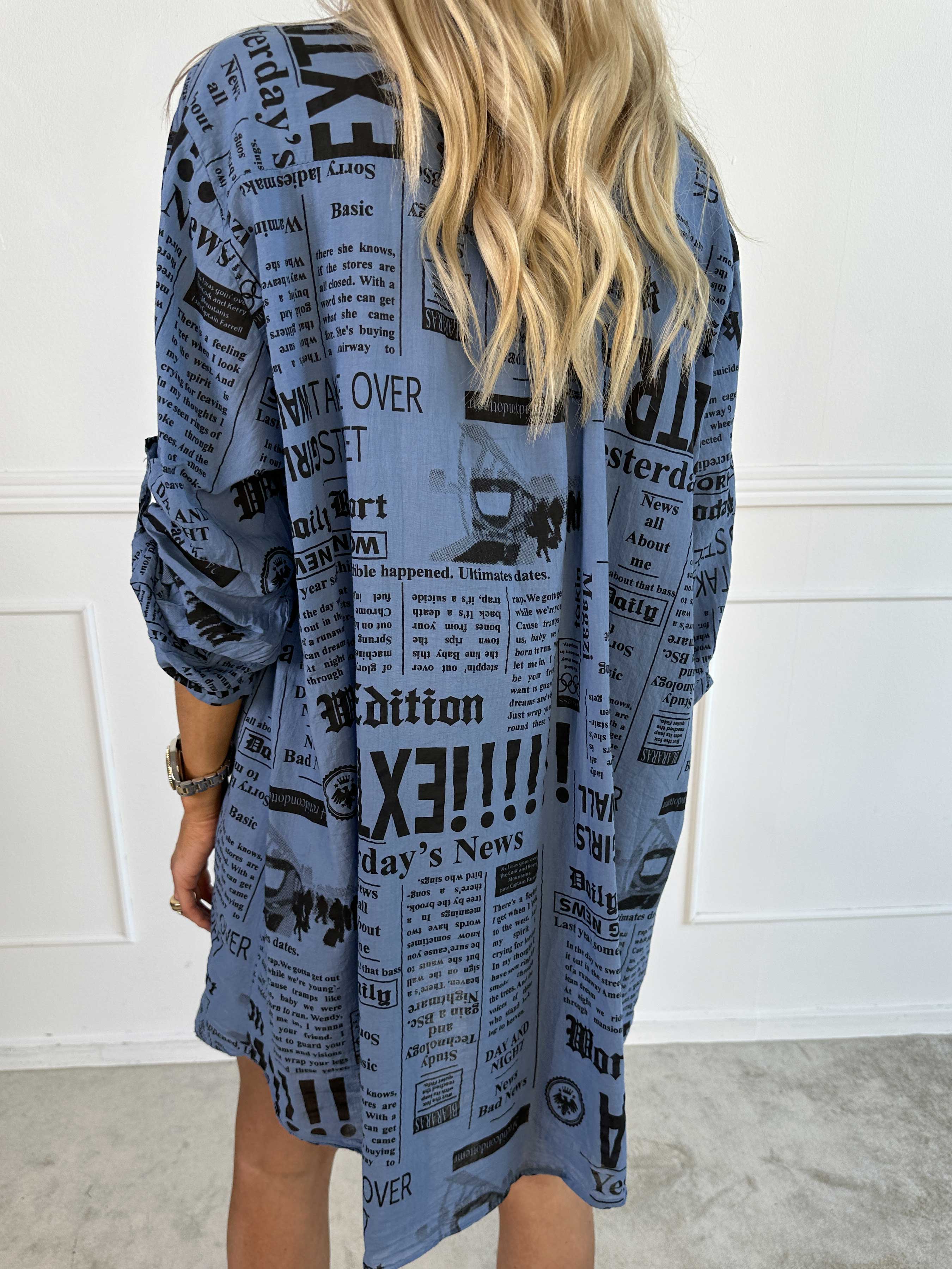 Celestine - Skjorte i bomuld med print og lommer